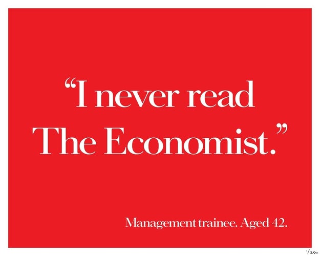 I never read the economist